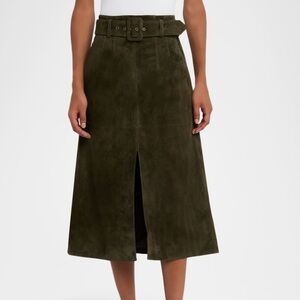 Veronica Beard NEW Alexie Suede Midi Skirt